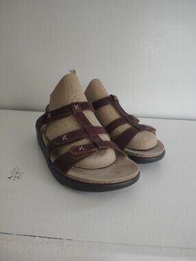 SAS Tripad Comfort Brown Leather Comfort Sandals Women's 7.5M